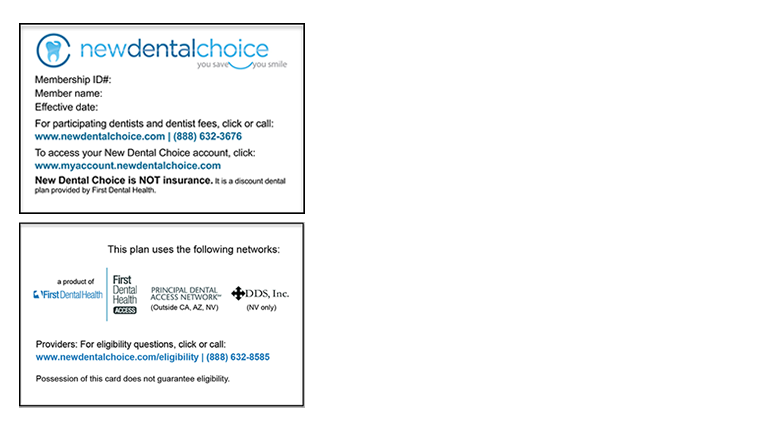 Principal Dental Insurance Id Card